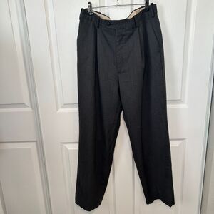 JB Britches Dress Pants Trousers Winston Italian Worsted Wool Grey Men's‎ 33S